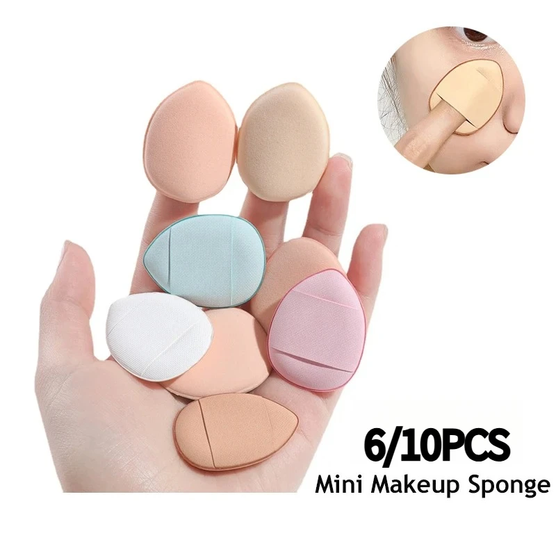 Juego de esponjas de maquillaje para dedos de tamaño Mini, base correctora facial, detalle de esponjas, almohadilla cosmética profesional, herramienta de maquillaje
