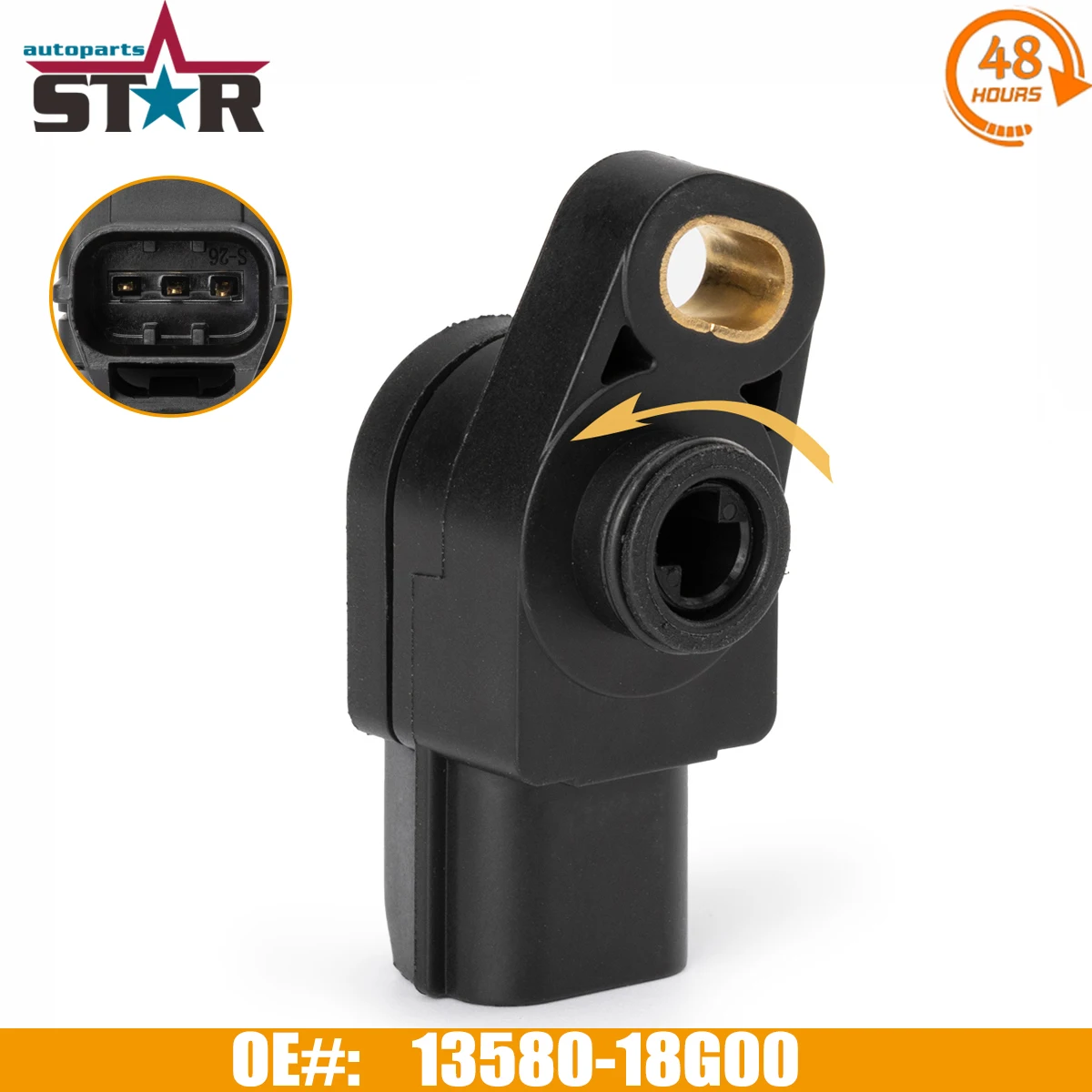 

13580-18G00 Anticlockwise TPS Throttle Position Sensor 1358018G00 For Suzuki GSX-R1000 Hayabusa GSX1300R Burgman 400 QuadRacer