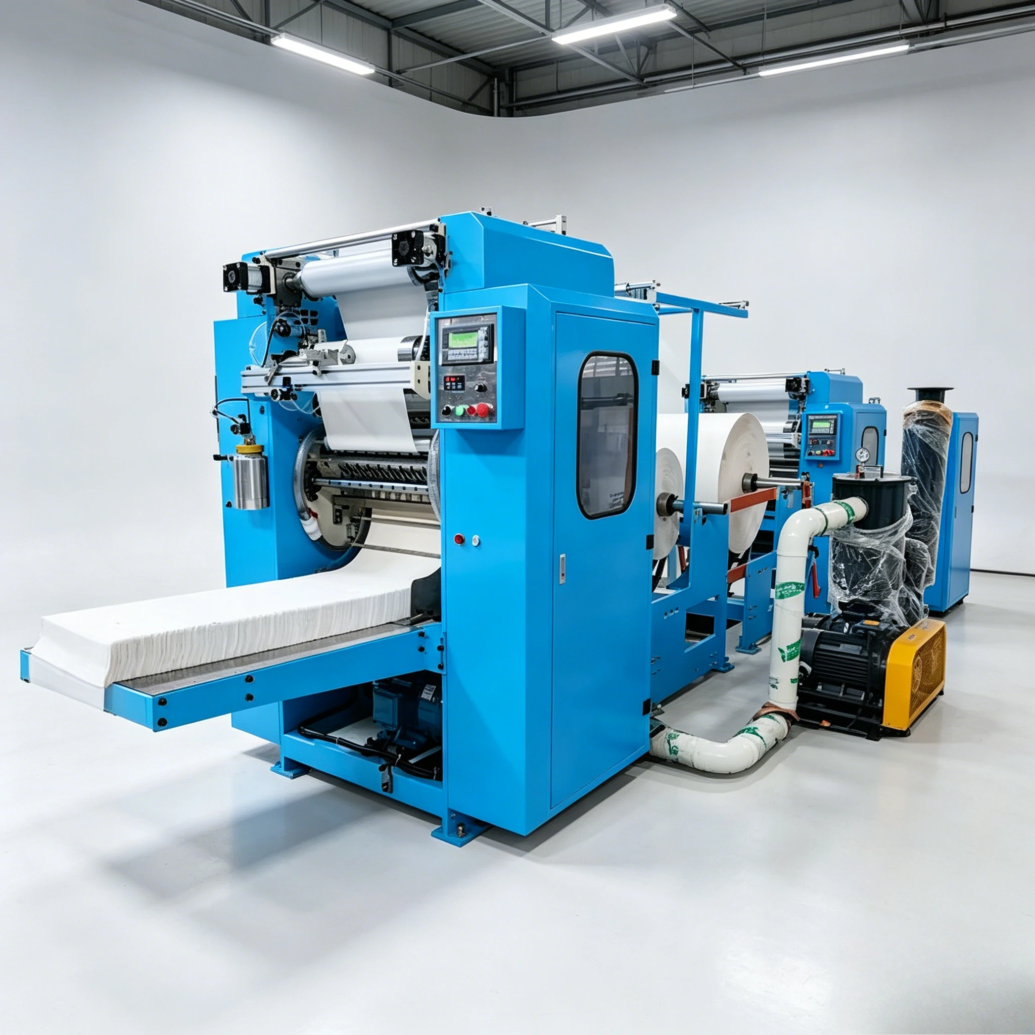 Automatic V Fold 2-Line Facial Tissue Hand Towel Paper Processing Machine Hand Towel Making Processing Customized