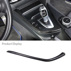 For BMW 3 4 Series F30 F31 F32 F33 F34 F35 F36 F80 2013-2019 Real Carbon Fiber Car Gear Shift L-shaped Side Trim LHD Accessorie