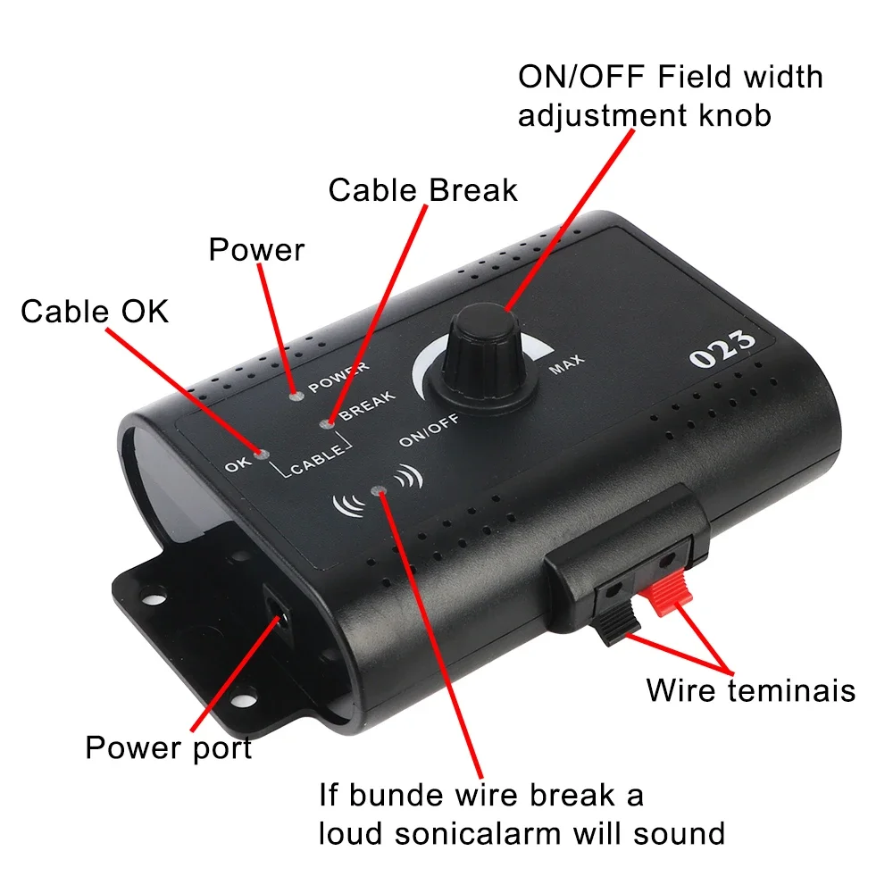 Invisible Wireless Electric Dog Fence System Outdoor Dog Training Remote Control Beep Dog Shock Collar Electric Pet Fence