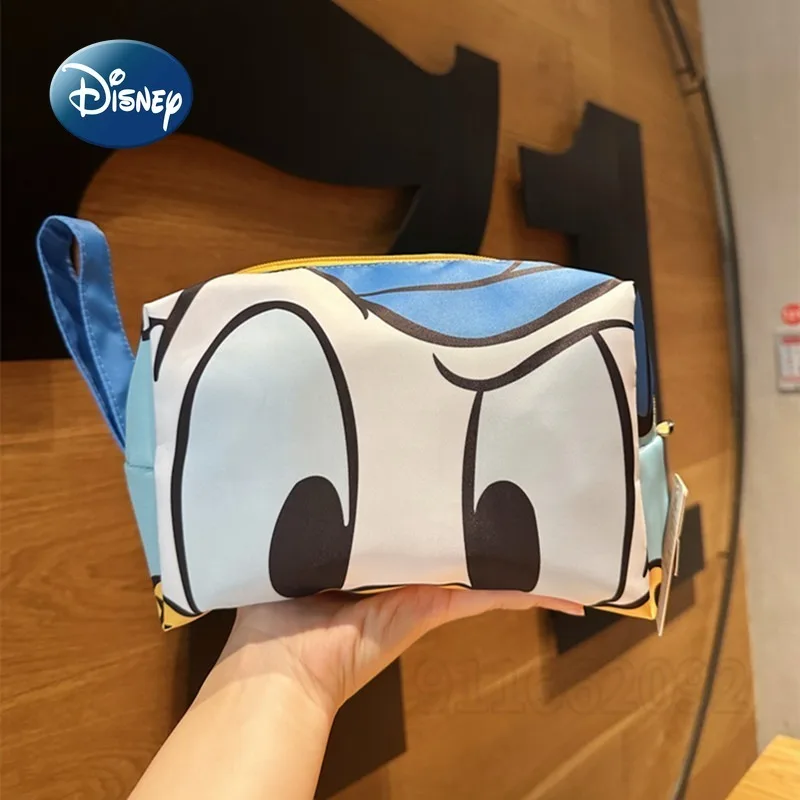 

Disney Donald Duck New Cosmetic Bag Luxury Brand Fashion Portable Cosmetic Bag Large Capacity Travel Storage Toiletries Bag