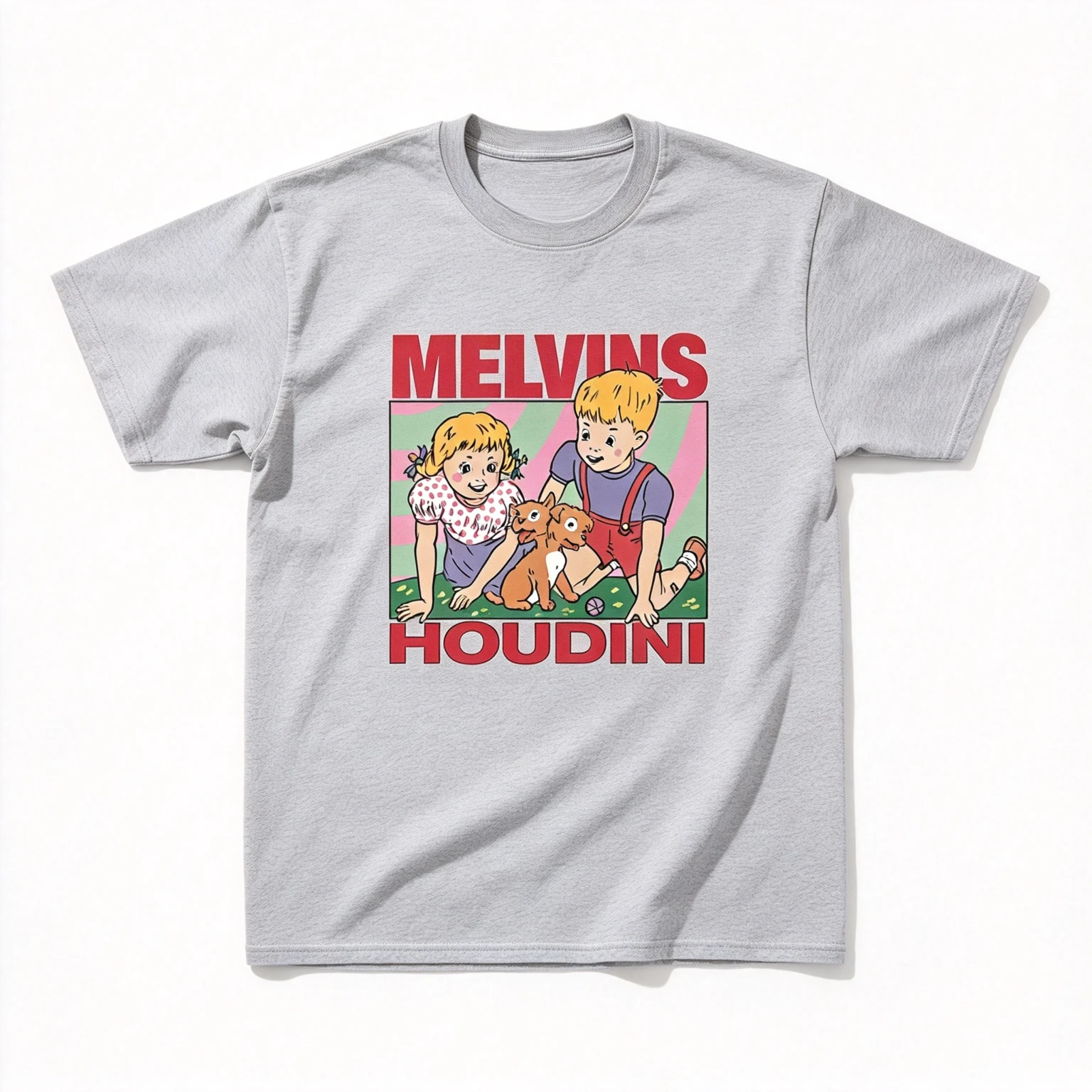2026 Mens Womens Album Art Inspired Graphic Tee Cartoon Boy Girl Pet Dog Pattern Short Sleeve Casual Cotton Streetwear T Shirt