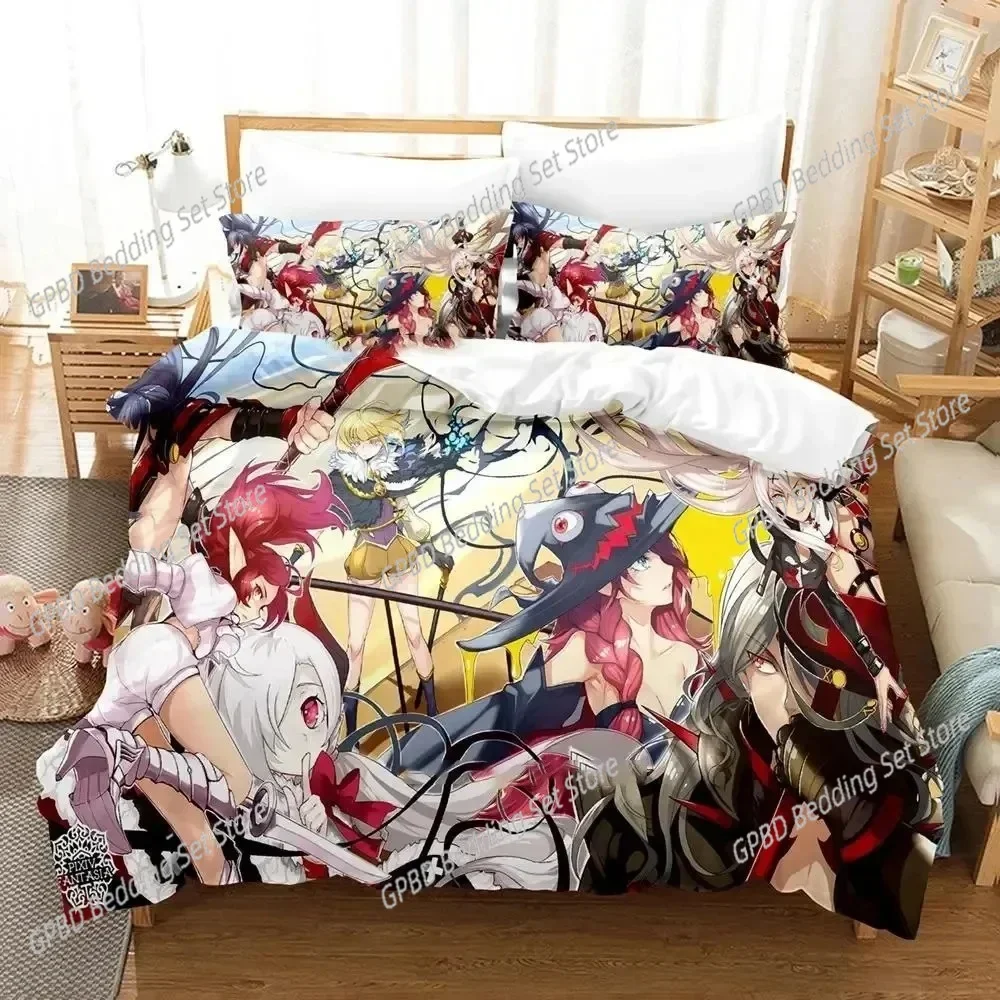 

Anime Pixiv Fantasia Comfortable Duvet Quilt Cover Pillowcase Bedding Set Children Bedroom Decoration Home Textile