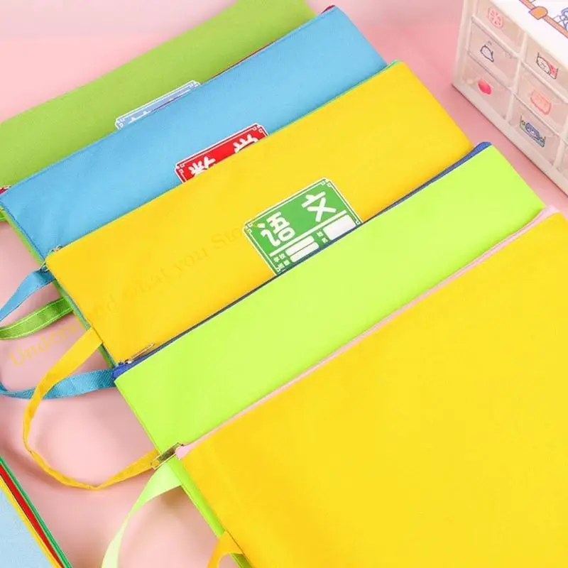 

J60A File Folder Handheld Document Bag Document Folder Book Storage Bag File Organizers School Office Supplies