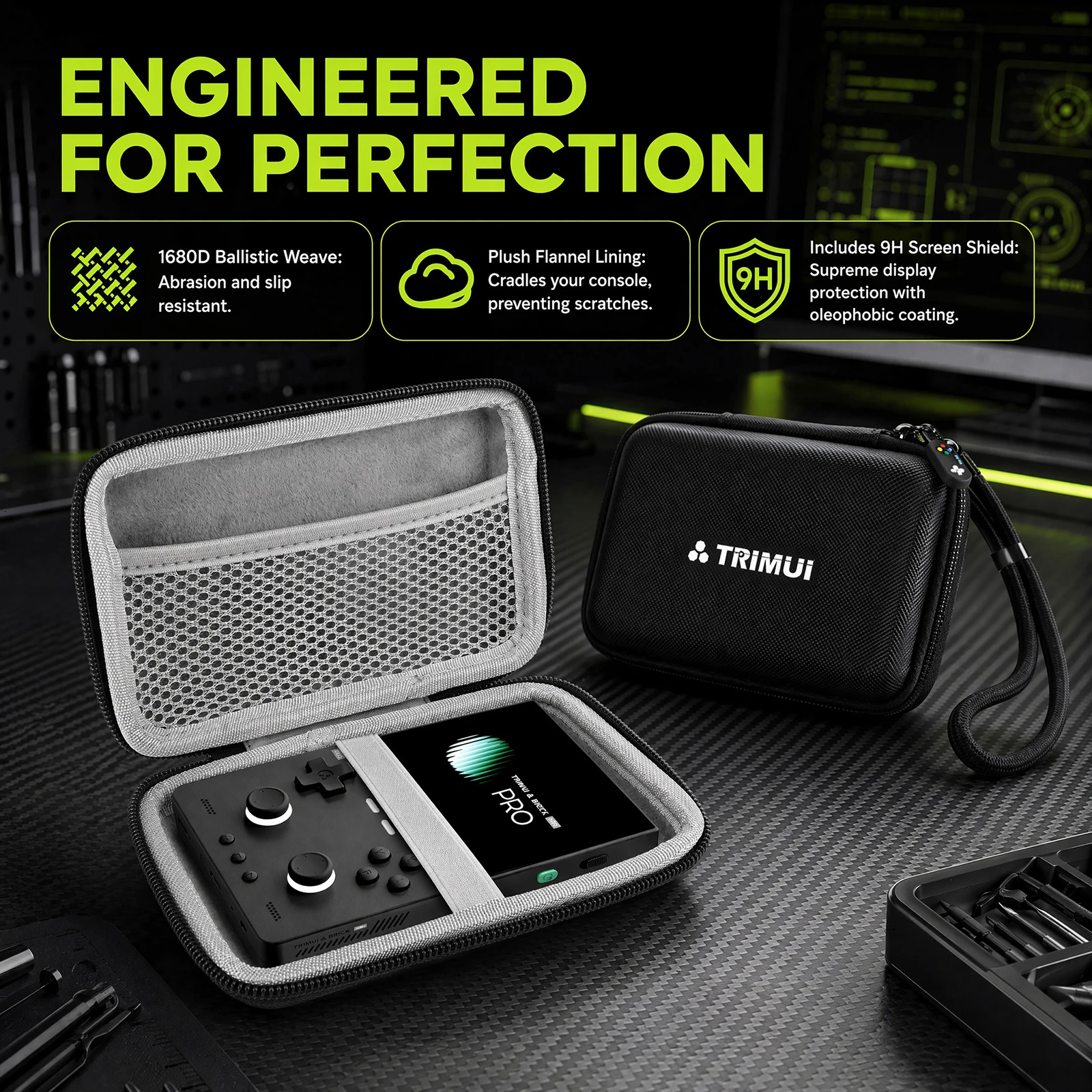 Trimui Brick Pro ハンドヘルドゲーム機用トラ - Gaming Accessories Box のレビューと価格