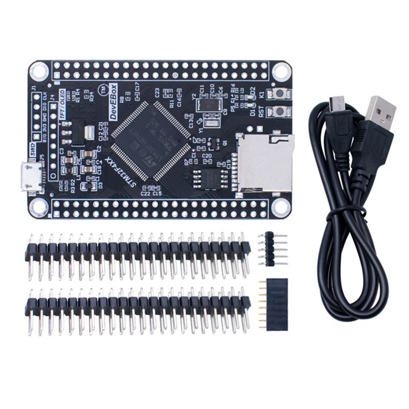 

STM32F407VET6 Макетная плата 512 КБ Flash STM32 Системная основная плата F407 Одночиповая обучающая плата с USB-кабелем