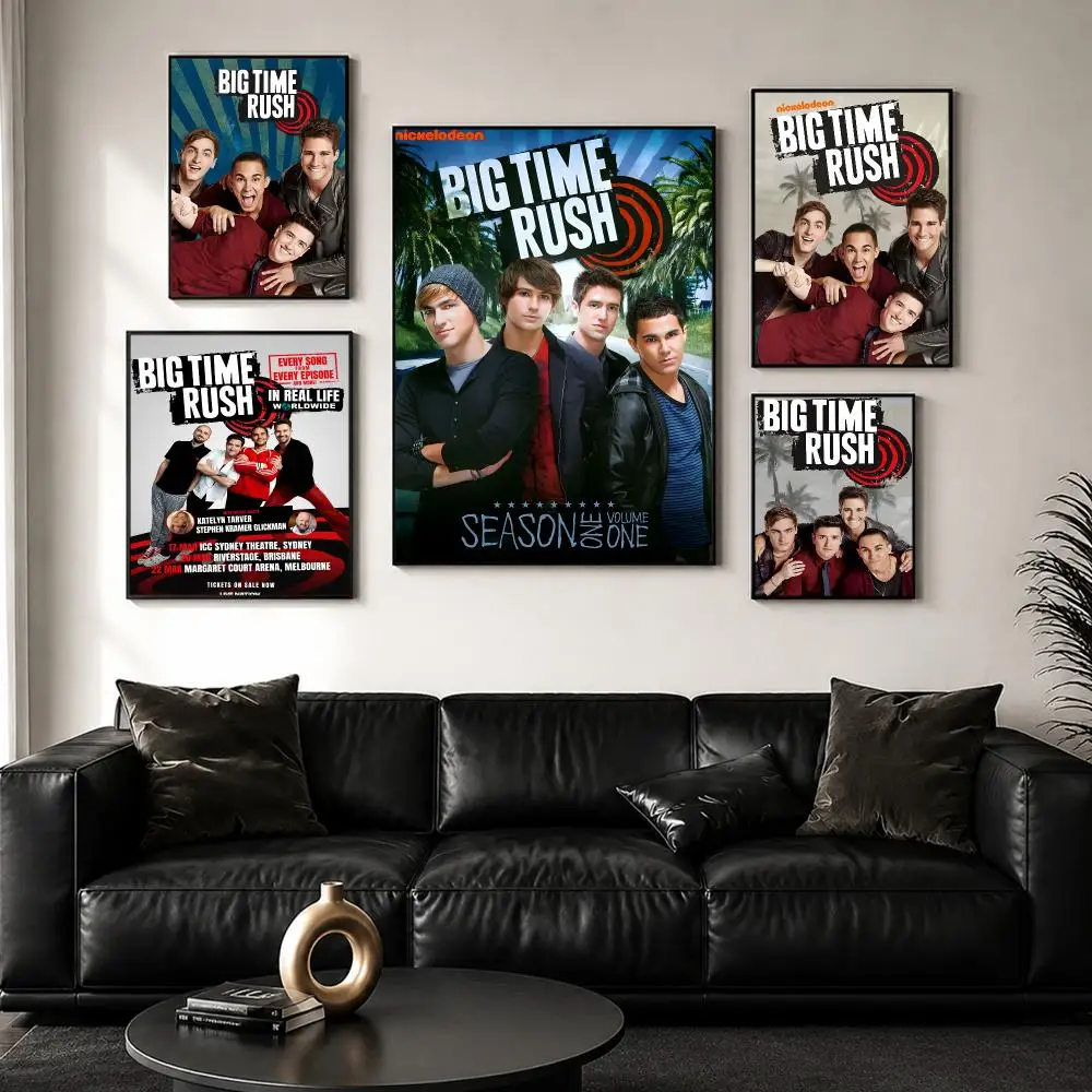 Music Groups Big T-Time R-Rush Poster Decorative Wall Art Sticker Mural Print for Bedroom Living Room Hallway Home Decor Gift