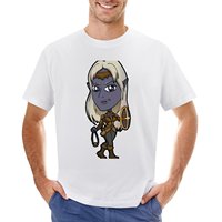 Baldur's Gate - Viconia the Cleric Drow T-Shirt aesthetic clothes blacks cute clothes plain Short sleeve tee men