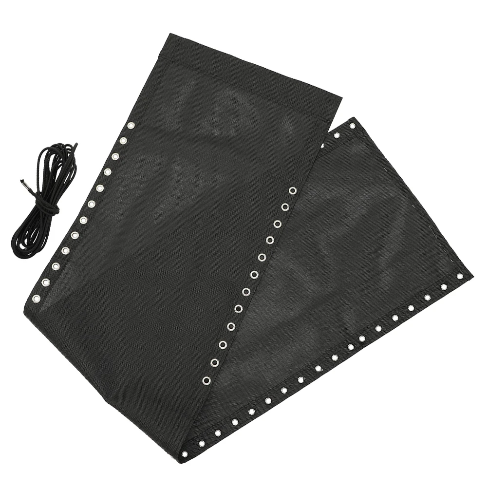 

Folding Chair Replacement Fabric Black Cloth Rope Breathable Canvas Supplies Outdoor Deck Beach Repair Cloth