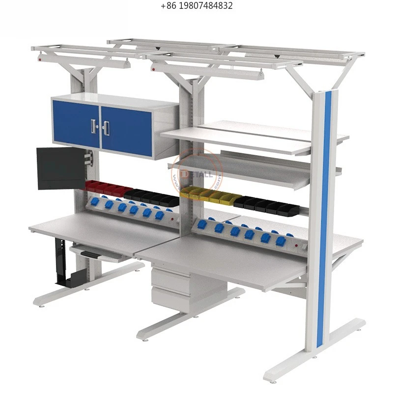 ESd for Test Assembly Line Working Tables Woodworking Tool Antistatic Worktable for Industrial Repair Workshop Mobile Phone