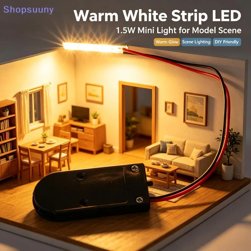 [SU]1Pcs Small Light Bulb/Battery Box Lamp Bead Luminous Material Accessory For DIY Model Making Scenery No Battery[SU] view 5