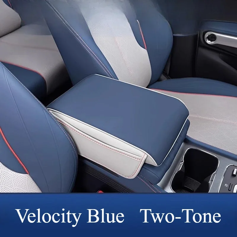 For BYD Atto 3 2022-2024 Central Control Armrest Box Heightening Pad Car Interior Modification Protective Leather Accessories