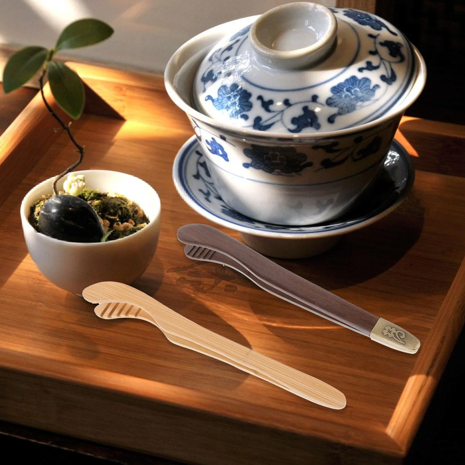 

2Pcs Tea Ceremony Cup Clips Strong Clamp Anti-Scald Food Clip for Gongfu Tea Tools Cup Clip for Kitchen