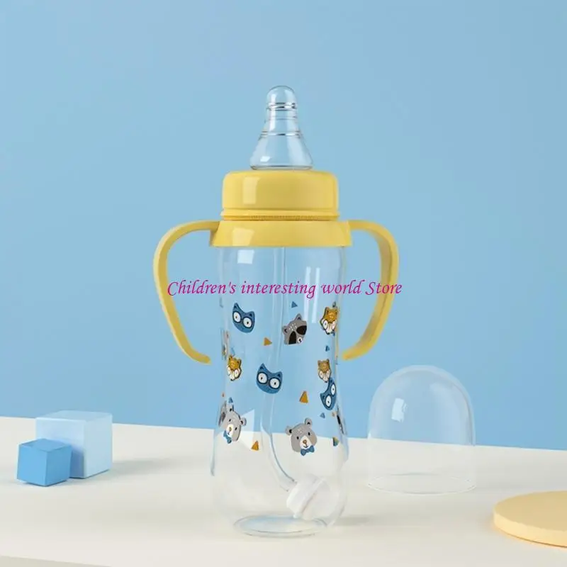 

Lightweight Baby Feeding Bottle PP Milk Bottle with Handle Baby-feeding Bottle 425F