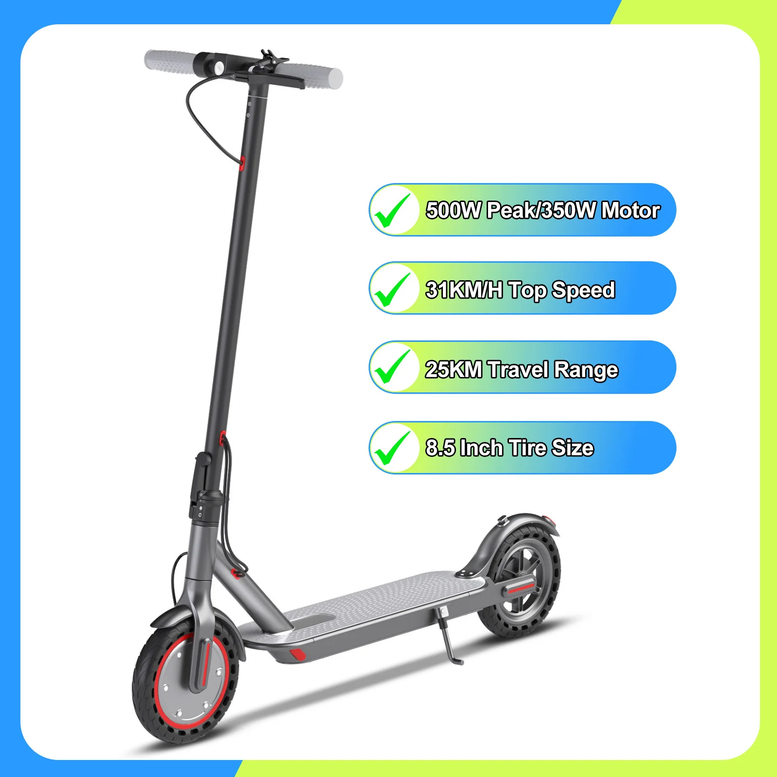 2026 NIEUWE AOVOPRO X1PRO Elektrische Scooter Indrukwekkende Piekvermogen Motor Opvouwbare Elektrische Scooter 36V7.8AH 8.5Inch 25KM Bereik E-Scooter