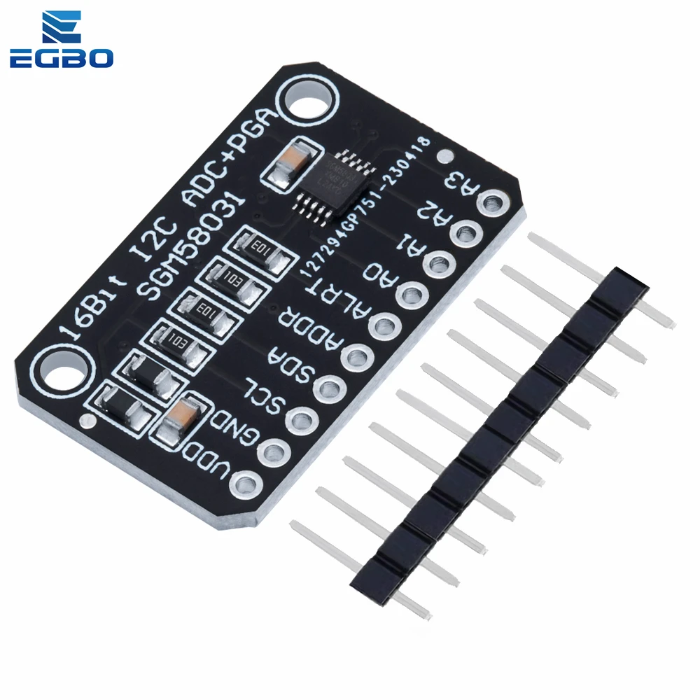 جديد SGM580 31 مجلس التنمية 16 بت عالية الدقة I2C وحدة 4 قناة ADC الحصول على البيانات محول لاردوينو جديد SGM580