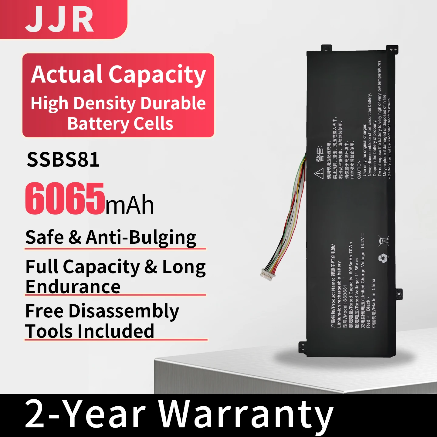 SSBS81 70Wh/6065mAh 11.55V Replacement Laptop Battery for Thunderobot IGER Z1 Mechrevo CODE01HDS-7CC6