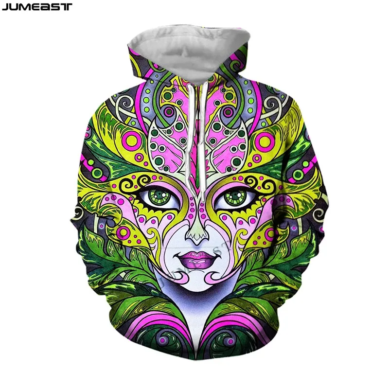 

Jumeast Men Women 3D Sweatshirt Oversized Psychedelic Colorful Bule Cats Harajuku Long Sleeve Cap Hoody Sport Pullover Hoodies