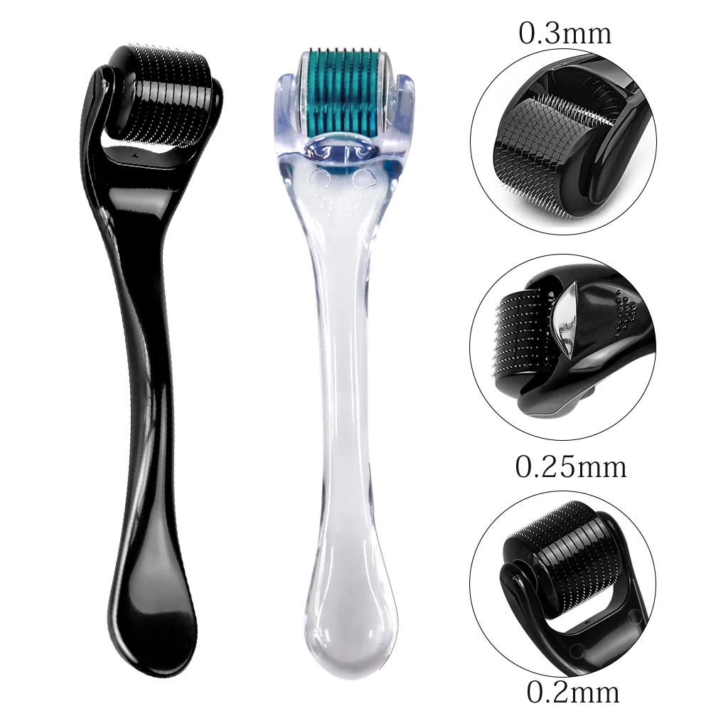 0.2/0.25/0.3mm Derma Roller for Hair Beard Grow Facial Skin Face 540 Microneedles Cosmetic Needles Beauty Tool for Women and Man