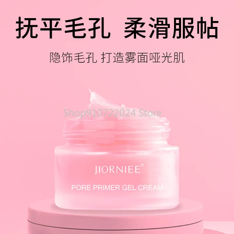 2 bottiglie Primer per pori Gel Pre-trucco correttore per la pelle delicata Primer per pori invisibile crema Gel cura della pelle manutenzione sbiancante