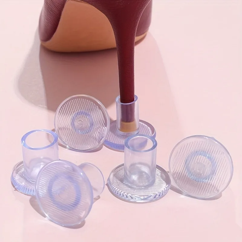 9 Pairs Clear Heel Protectors for High Heels Perfect for Outdoor Events Shoes Accessory Protective Heel Cover image 3