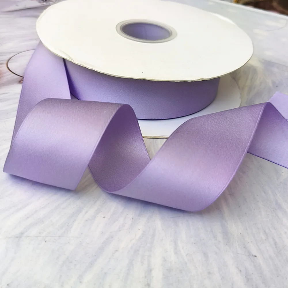 5 Yards 3,8 cm mattes Finish Satinband DIY Bögen Material Blumenstrauß Blumen Geschenk Kuchen Box Wrap Kleidung Hochzeit Party Dekoration – Detail 6