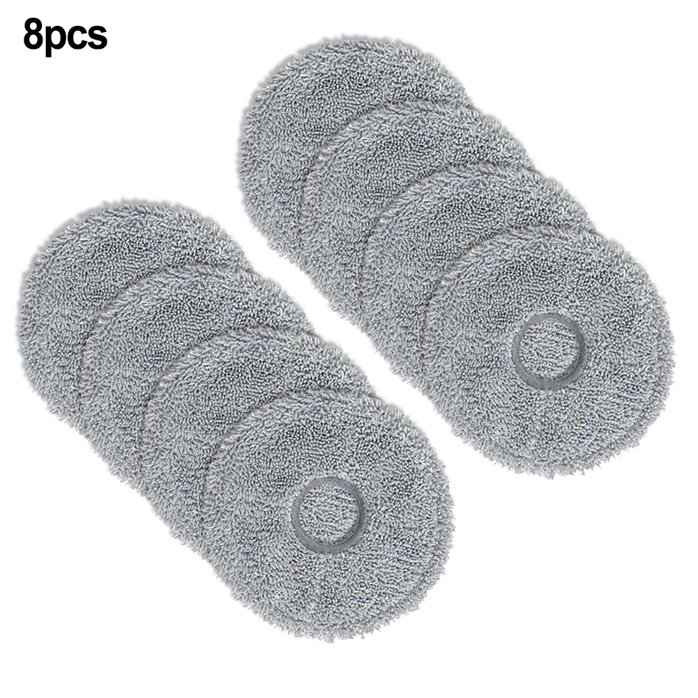 8pcs Microfiber Mop Pads Replacement Parts For L10 For Ultra /For L10S Pro /For L10S Robot Vacuum Cleaner Accessories