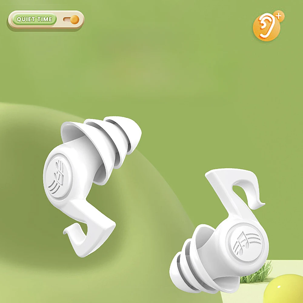 Padrões De Música Silicone Ear Plugs, 3-Layer, Redução De Ruído, À Prova D' Água, Nadar Tampões De Ouvido, Evitar O Ronco, Produtos De Auxílio Do Sono, Concerto