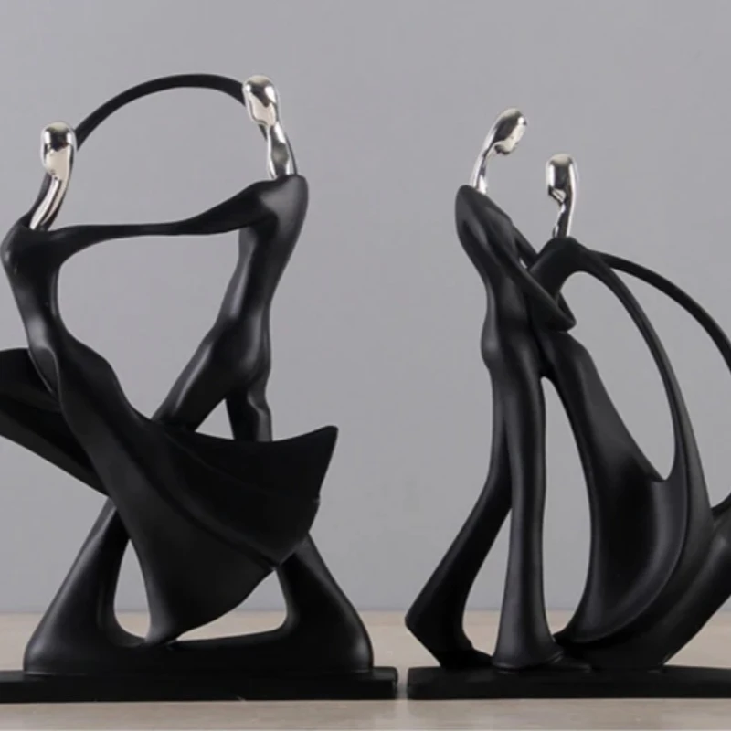

Nordic Art Dancing Couple Resin Figure Ornaments Figurines Home Decoration Accessories for Living Room Ornaments for Home Decor