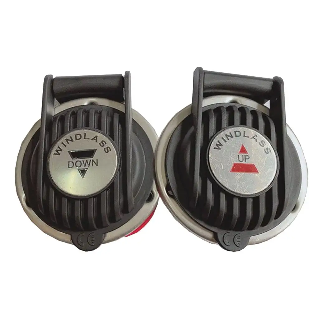 

Up Down Windlass Anchor Foot Switches Durable Plastic Deck Mount Accessory for Electric Anchor Windlass Chain System