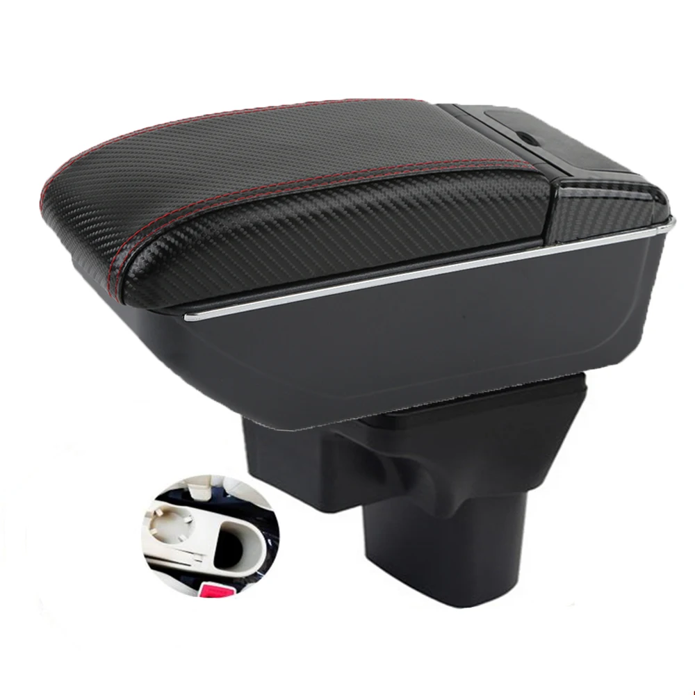 Armrest Box Central Console Storage Box with Driver Side Elbow Support for Hyundai Accent Verna