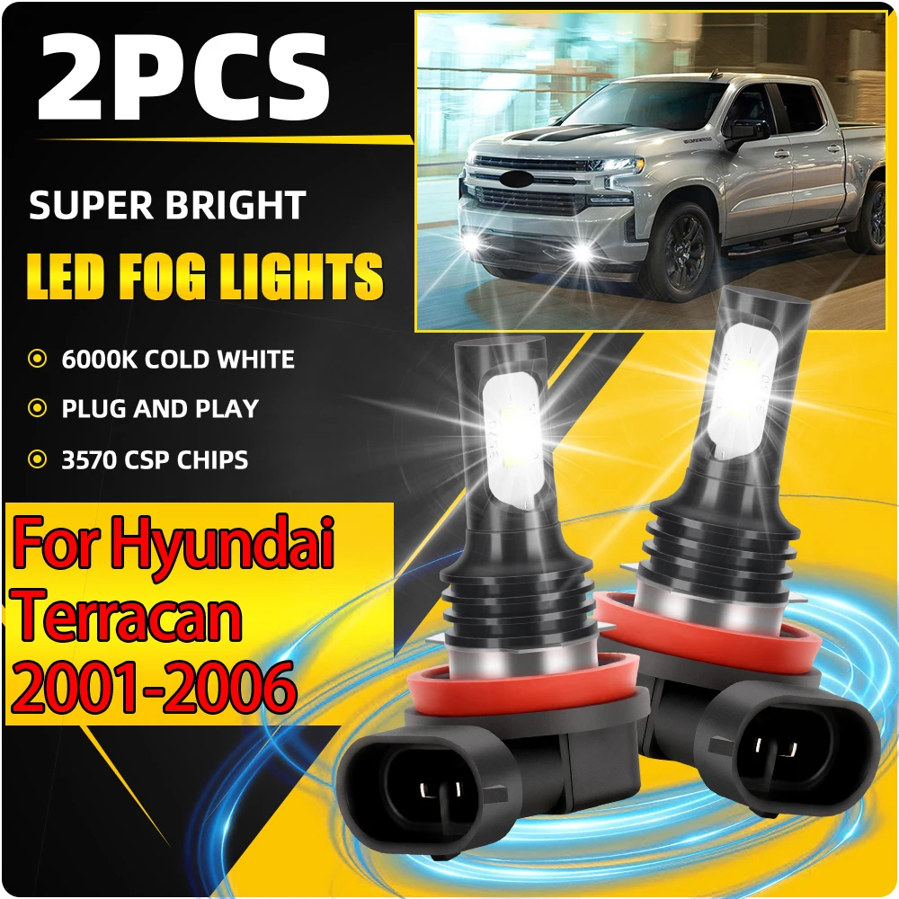 

20000LM Автоматические противотуманные фары высокой мощности H8 H9 H11 Автоматические противотуманные фары Освещение на 360 градусов для Hyundai Terracan 2001 2002 2003 2004-2006