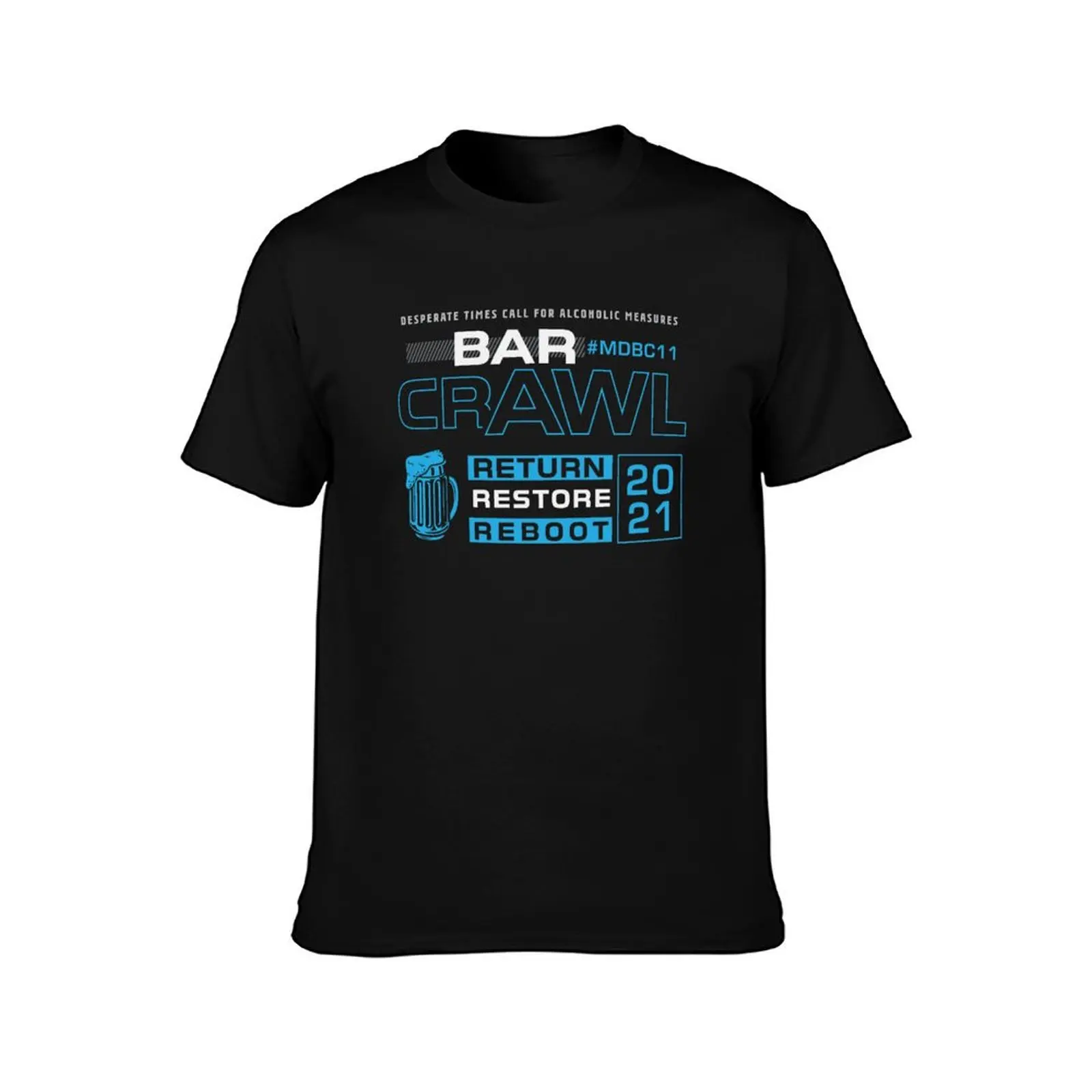 BAR CRAWL Graphic Tee 2021 T-Shirt Novelty Print Casual Tee Shirt T-Shirt