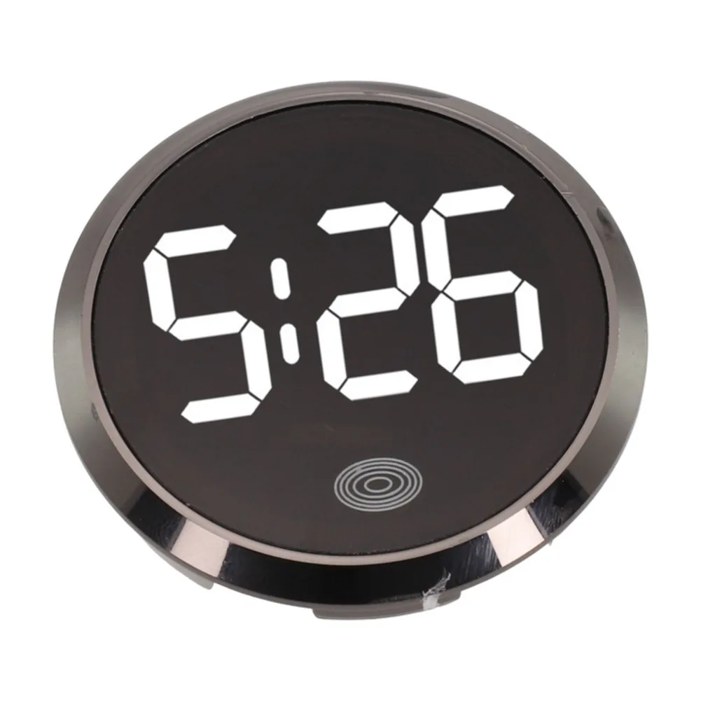 Backlight Meter Luminous Clock Interior Clock Performance Tested Practical Car Supplies Touch Type Button Wear-resistant Design
