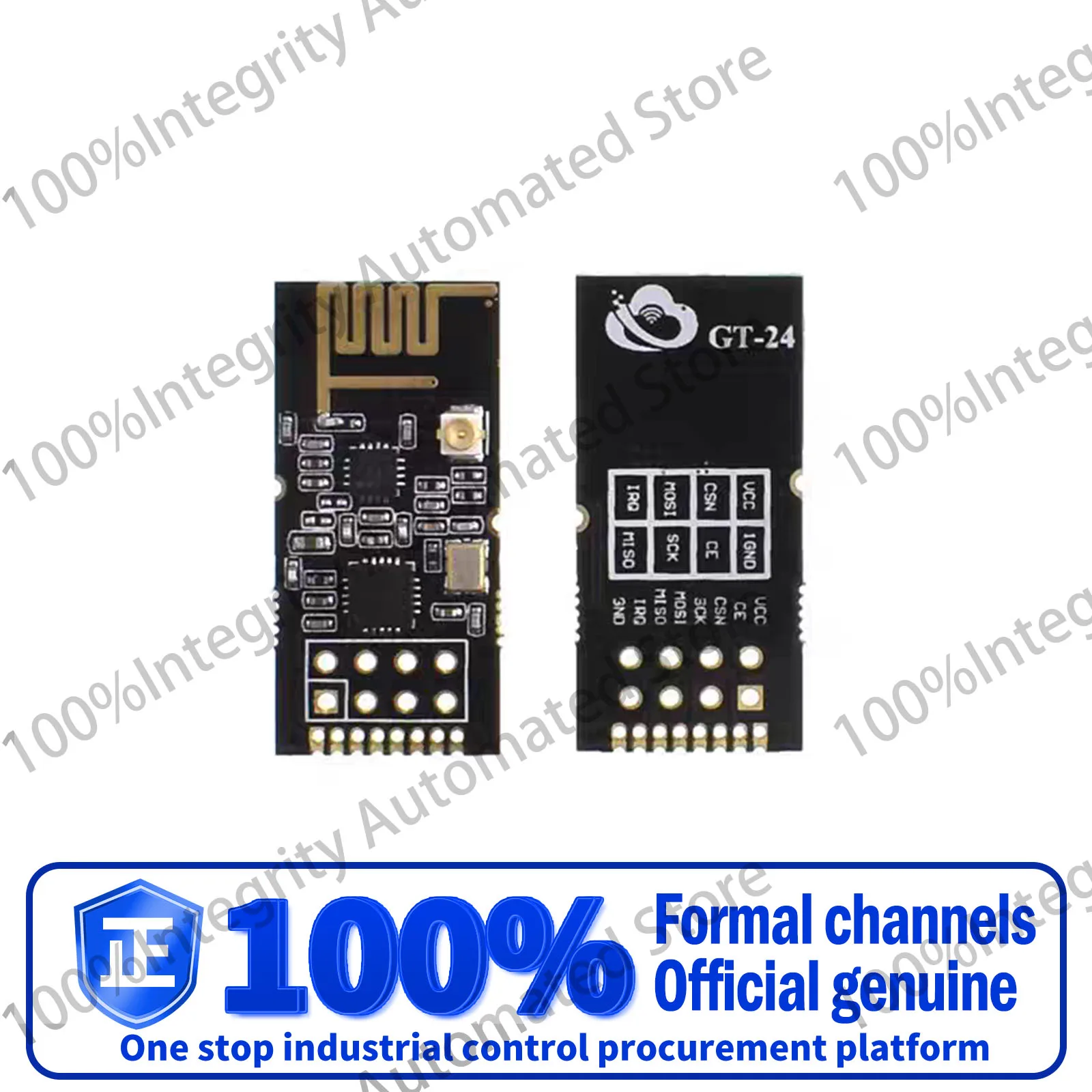 وحدة نقل البيانات اللاسلكية GT-24 من الدرجة الصناعية 2.4G NRF24L01&PA LNA 100 متر طويلة المدى التوصيل في/الشريط/الصغير