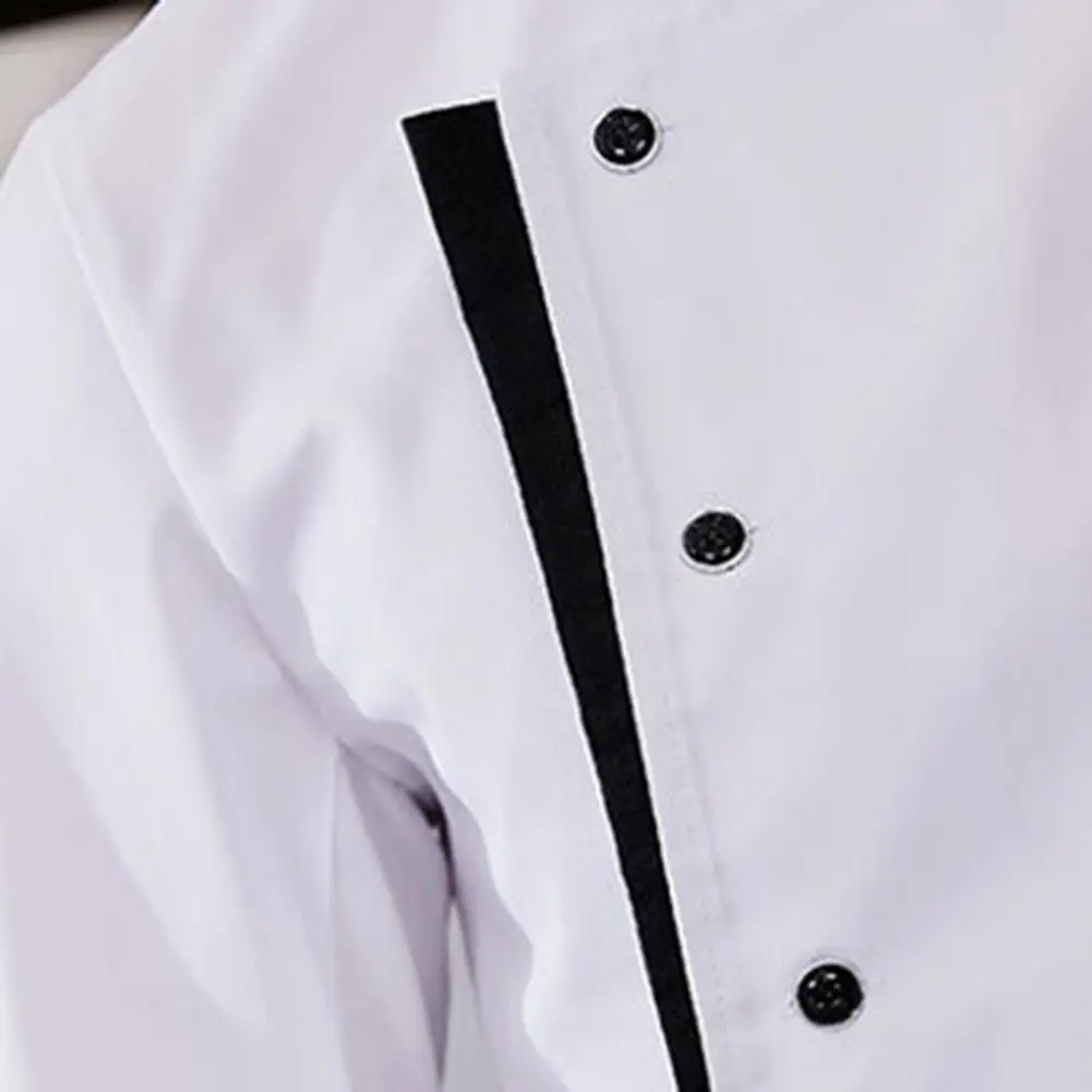 Wrinkle Resistant Chef Uniform with Apron Short Sleeve Chef Tops with Multi-Pocket Design Professional Cooking Wear