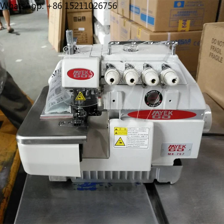 747 Industrial Overlock Sewing machine + Table + Servo Motor