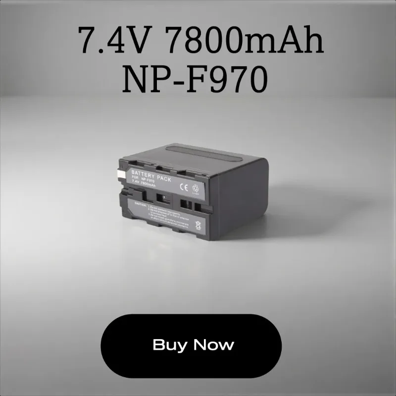 

High Quality 7.4V 7800mAh NP-F970 NPF960 Rechargeable Battery For Replacing Sony LED Video Monitor Photography Light