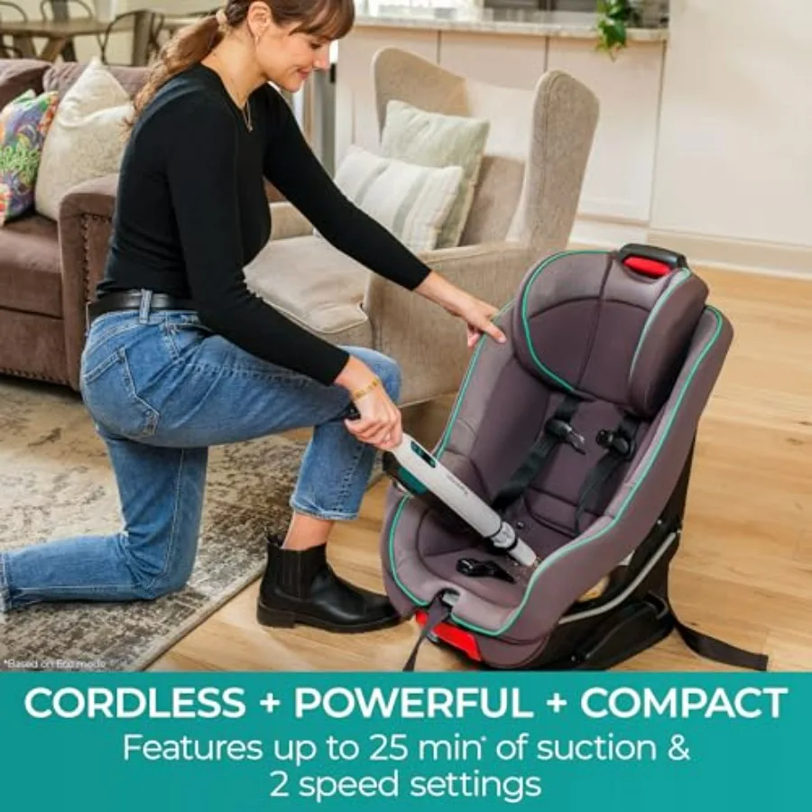 HV3005 11.1V brushless cordless handheld vacuum cleaner for car home use, ABS plastic body in black-gray, lightweight versatile