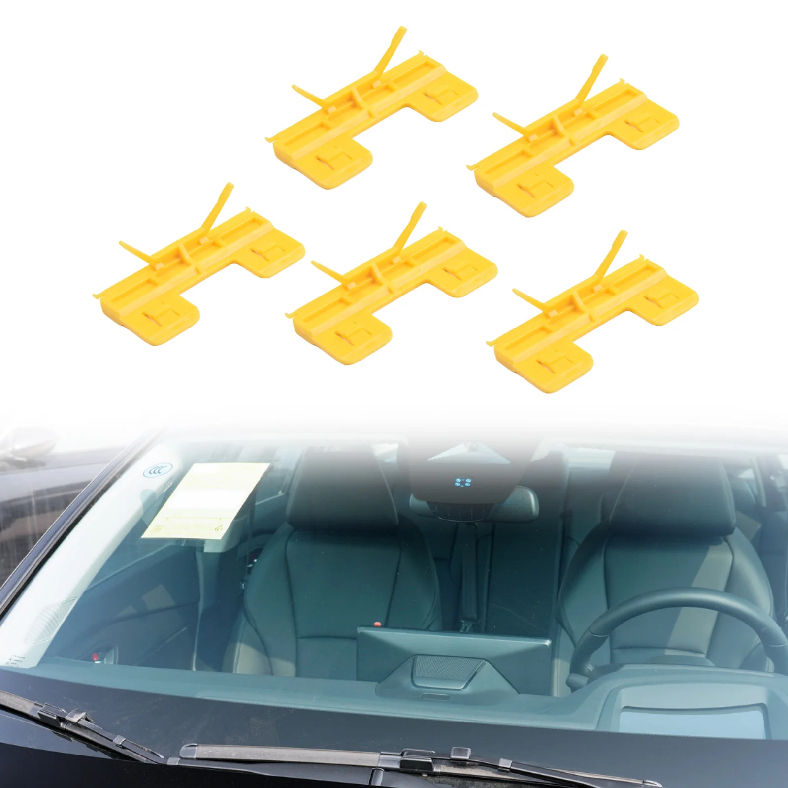 5 Pcs Windshield Cover Plate Retainer Fasteners for Honda For Accord Exterior Trim Clip Replacement Automotive Fixing Parts