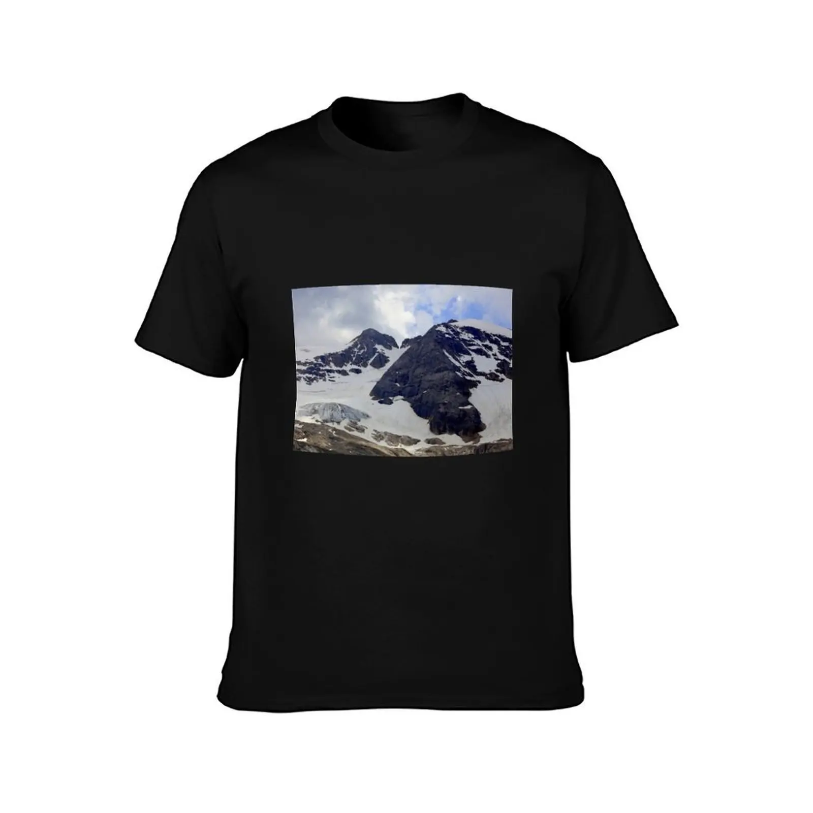 View of the Marmolada Glacier T-Shirt All Weather Casual Short Sleeve