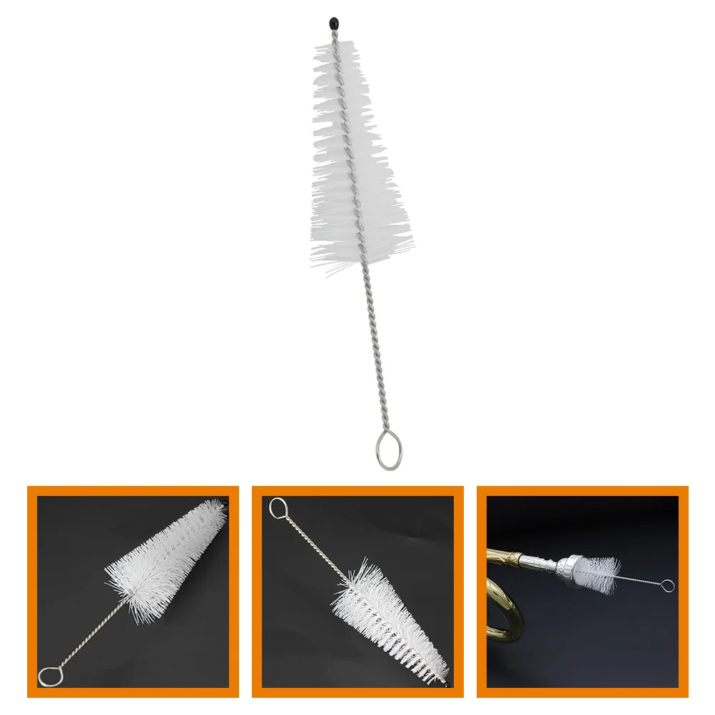 

Mouth Cleaning Brush Trumpet Kit Mouthpiece Cleaner Brushes for Musical Instruments White Pole