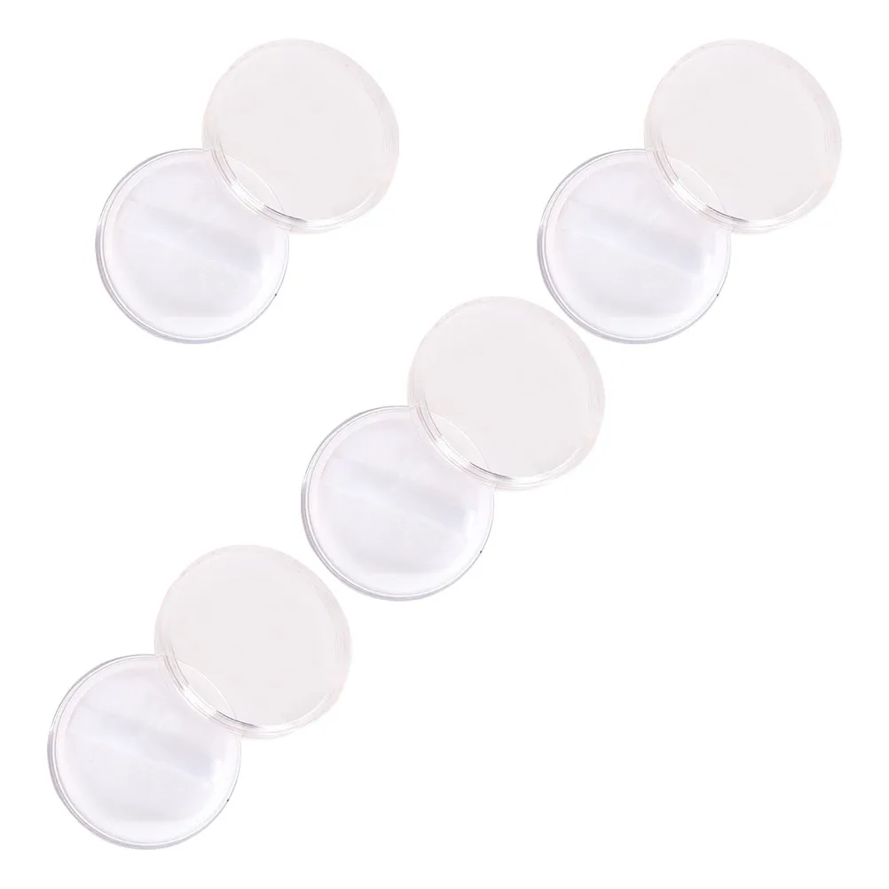 4Pcs Lightweight Powder Box Empty Powder Case Strong Wear Resistant Material Portable for Home Salon Outdoor Travel Use
