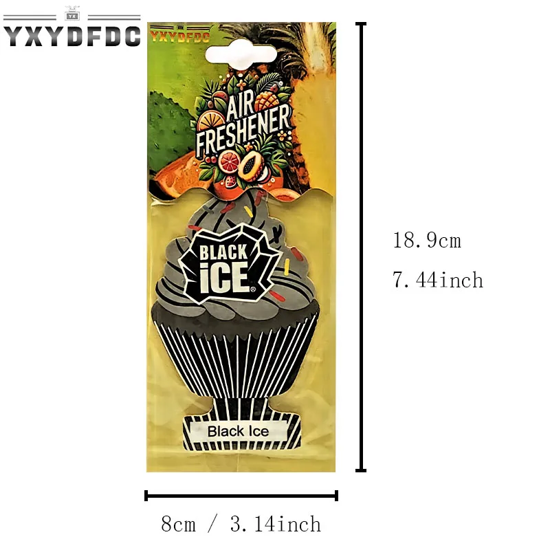 YXYDFDC معطر هواء للسيارة ورق شاي معطر طبيعي معلق تلقائيًا عطر فانيليا عطر مخروط البيض ملحقات السيارة الداخلية