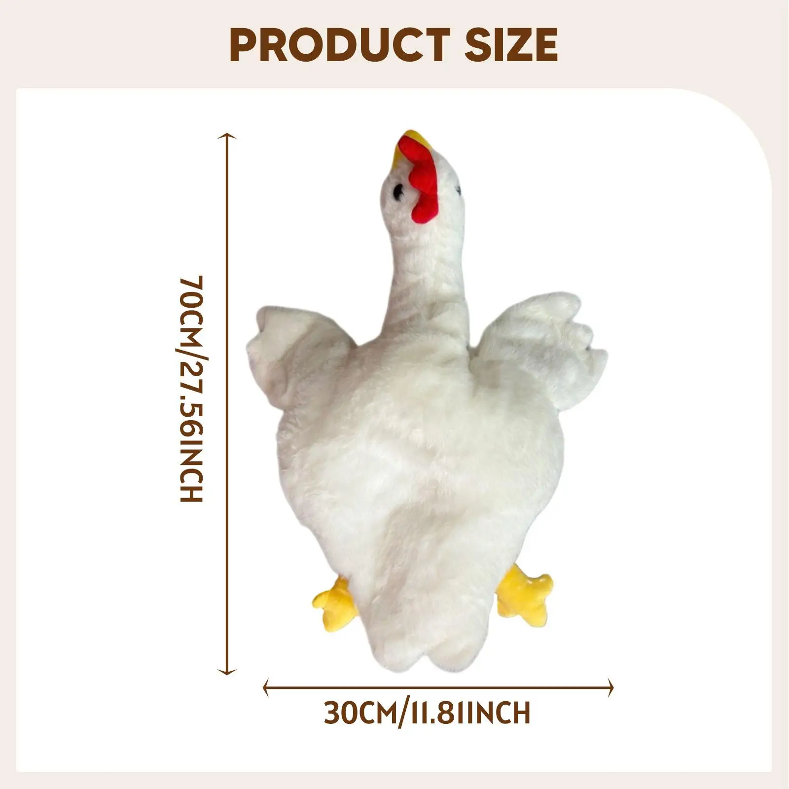 Chapeau de coq mignon pour adultes et enfants, coiffure de fête amusante pour remise de diplôme, couvre-chef en peluche