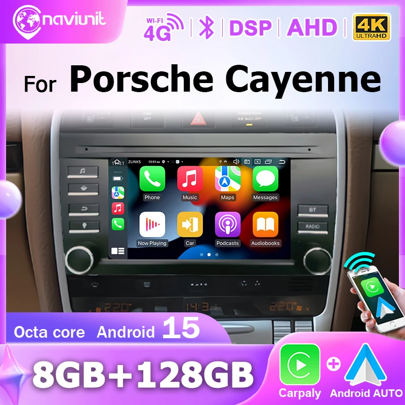 Brezžični CarPlay avtoradio za Porsche Cayenne