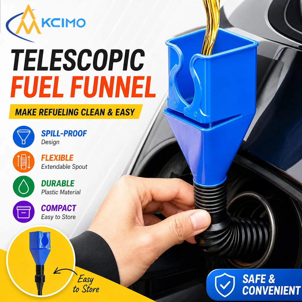 1Pc 3Pcs Telescopic Car Oil Filling Funnel Plastic Refuel Transfer Tool For Car Motorcycle Gas Engine Oil Coolant Fluid Transfer