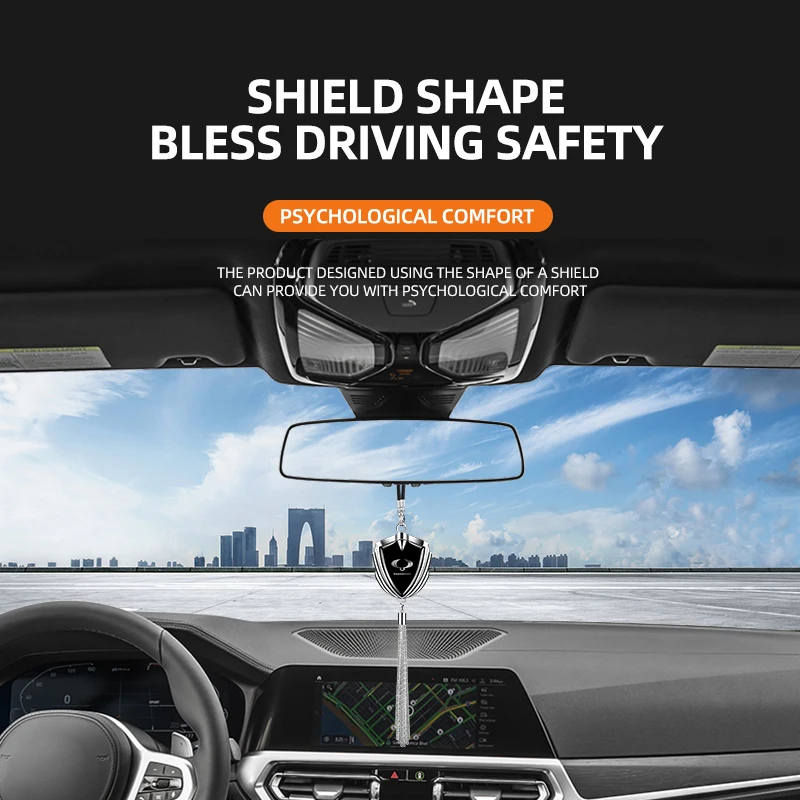 Neue Auto Rückspiegel Anhänger Auto Innen Hängende Ornamente Zubehör für SsangYong Actyon Kyron Korando Rexton Tivoli