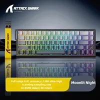 ATTACK SHARK X68HE Magnetic Mechanical Keyboards 0.01mm RT Accuracy 128K Scan Rate 8K Low Delay E-Sports RGB Keyboard Gaming